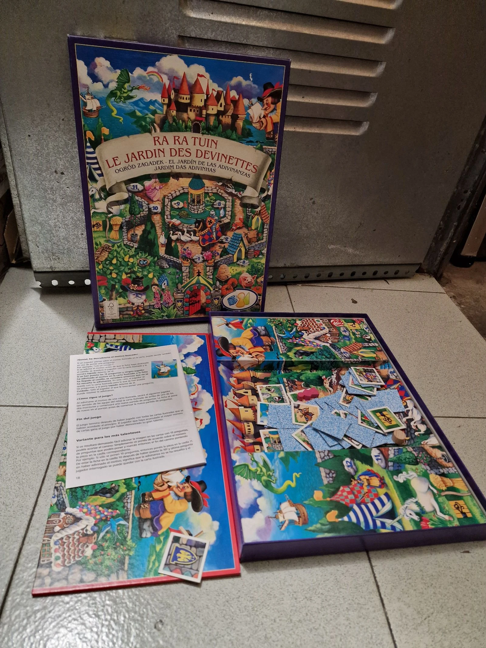 Juego de mesa infantil El Jardín de las Adivinanzas en muy buen estado
